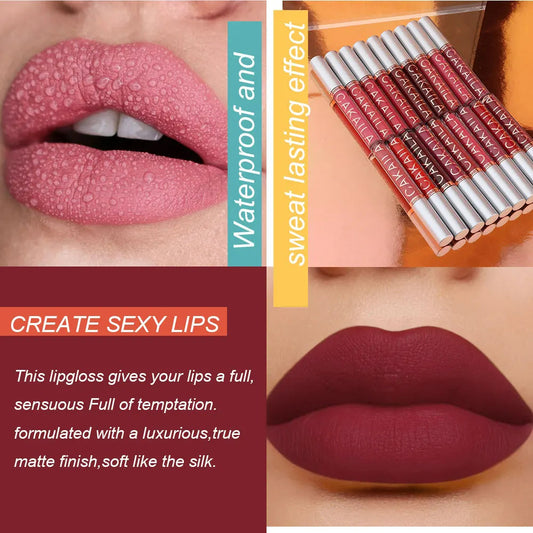 Lipsgloss Matte Wholesale Cheap Liquid Lipstick Makeup Lip Color (Pack 18)