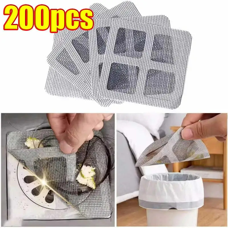 multifunctional Sticker Drainer Net For Bathroom, Kitchen Etc | Window Screen Repair Patches For Door Window  (pack of 10)