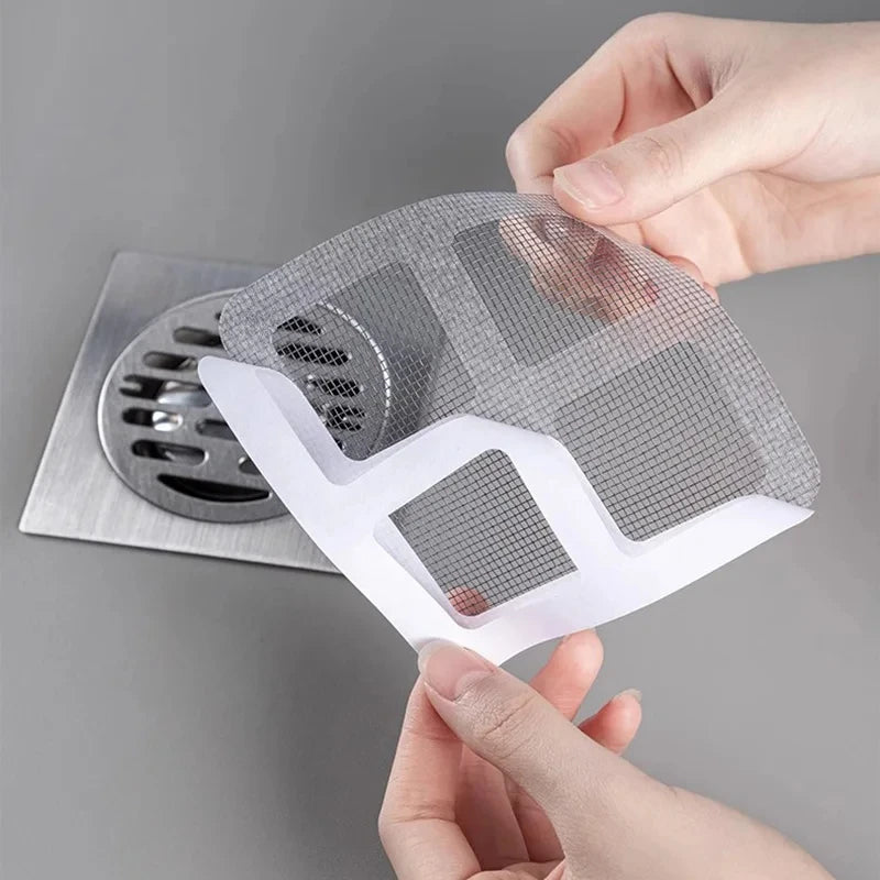 multifunctional Sticker Drainer Net For Bathroom, Kitchen Etc | Window Screen Repair Patches For Door Window  (pack of 10)