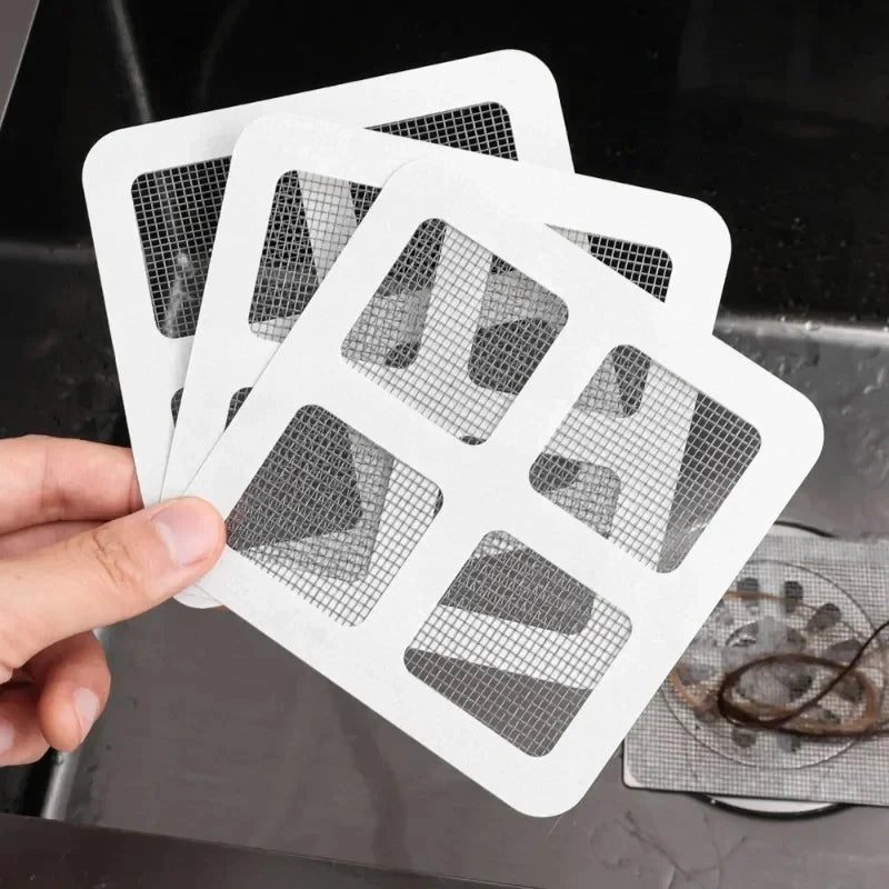 multifunctional Sticker Drainer Net For Bathroom, Kitchen Etc | Window Screen Repair Patches For Door Window  (pack of 10)