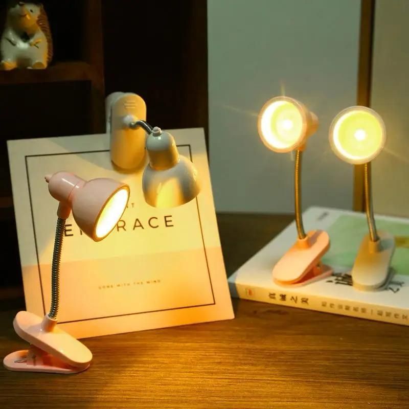 Mini Book Light LED Clamp Reading Lamp Night Lights Books To Read Bookmark Desk Decoration Bedroom Writing Stand Notebook