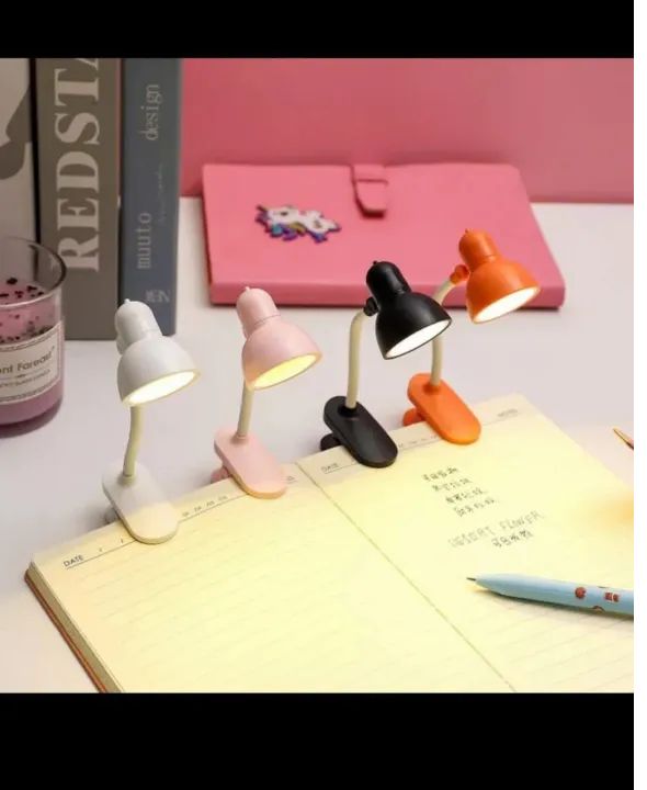 Mini Book Light LED Clamp Reading Lamp Night Lights Books To Read Bookmark Desk Decoration Bedroom Writing Stand Notebook